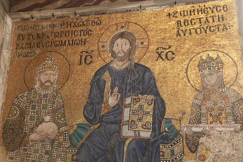 Hagia Sofija. Neverjetno natančno delo umetnikov, ki so ustvarili te mozaike.