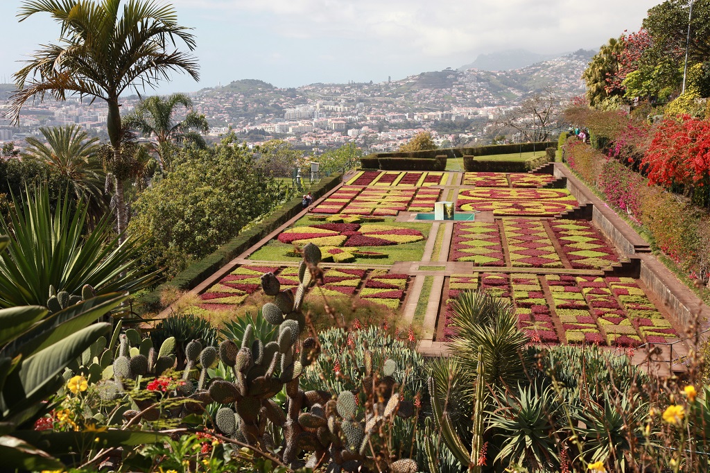 Botanični vrt je visoko nad Funchalom